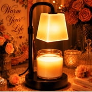 Hausdemo Candle Warmer Lamp with Timer Dimmable Adjustable Height, Electric Wax Warmer for Scented Jar Candles, Birthday Gifts for Women Mom New House Decor,Met