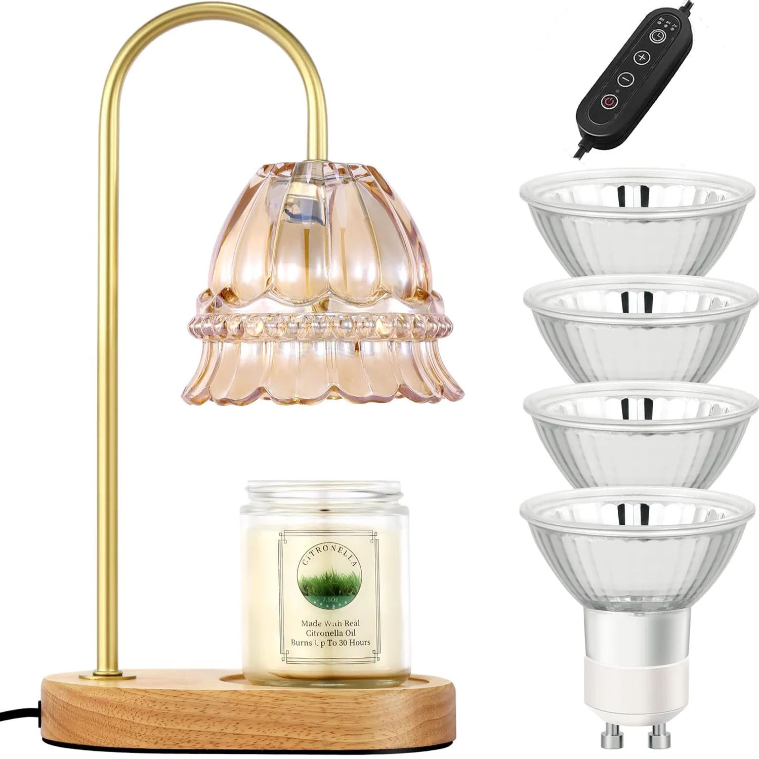 Neoglint 6087 Candle Warmer Lamp, Dimmable Vintage Wax Warmer Lamp with