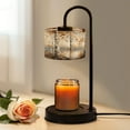 thumbnail image 1 of Candle Warmer Lamp with Timer, Aspen Tree Modern Abstract Forest Landscape Bathroom Non-slip Wireless Remote Control Wax Melts Warmer with 4 Bulbs for Home Office Dorm, Birthday Gifts for Women, 1 of 7