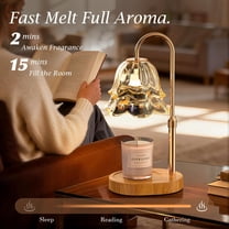 Candle Warmer Lamp with Timer Birthday Gifts for Women, Adjustable Height Dimmable Wax Warmer Lamp for Scented Candles Modern Farmhouse Decor, House Warming Gifts New Home Essentials