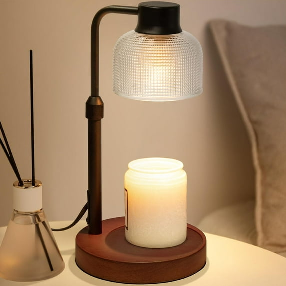 Candle Warmer Lamp with Timer: Candle Warmer Lamp with Dimmer for Home Decor - Dimmable Candle Warmer Adjustable Height - House Warming Gifts for New Home