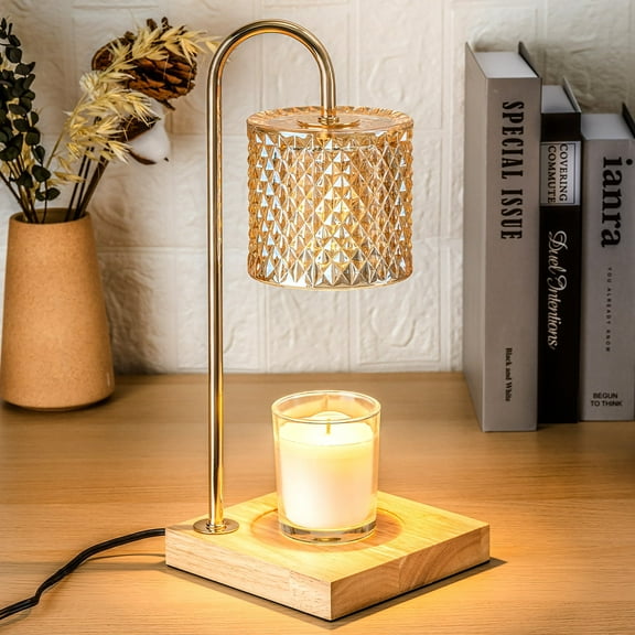 Candle Warmer Lamp with Timer, Candle Wax Warmer Flower Lamp, Dimmable Desk Lamp for Bedroom, Mothers Day Gifts for Mom, Home Fragrance Accessories for Dorm Room House Warming Gifts New Home
