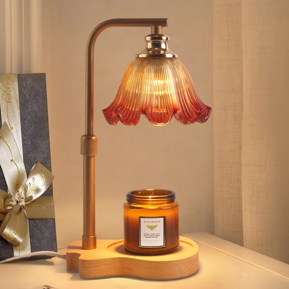 Candle Warmer Lamp with Timer Dimmer Adjustable Height for New Home Bedroom,Mothers Day Gifts,Vintage Home Decor for Scented Jar