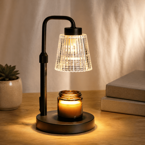 Candle Warmer Lamp with Timer Dimmable, Birthday Gifts for Women Mom, House Warming Gifts New Home Decor, Wax Melt Warmer for Jar Candles with 2 Bulbs
