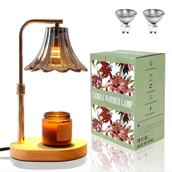 Metdark Candle Warmer Lamp with Timer, Dimmable Candle Warmer for Jar Candles, Height Adjustable Wax Melts Warmer, Birthday Gifts for Women Mom, House Warming Gifts New Home Decor