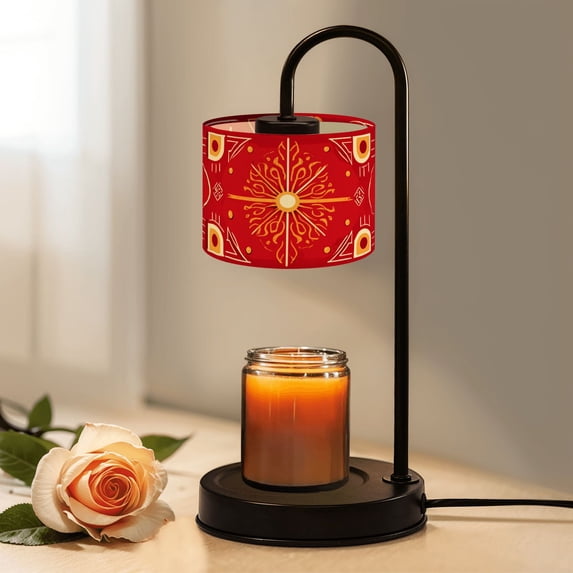 Candle Warmer Lamp With Timer & Dimmer – Abstract Pink/White Gradient, Includes 4 Bulbs, Perfect Housewarming
