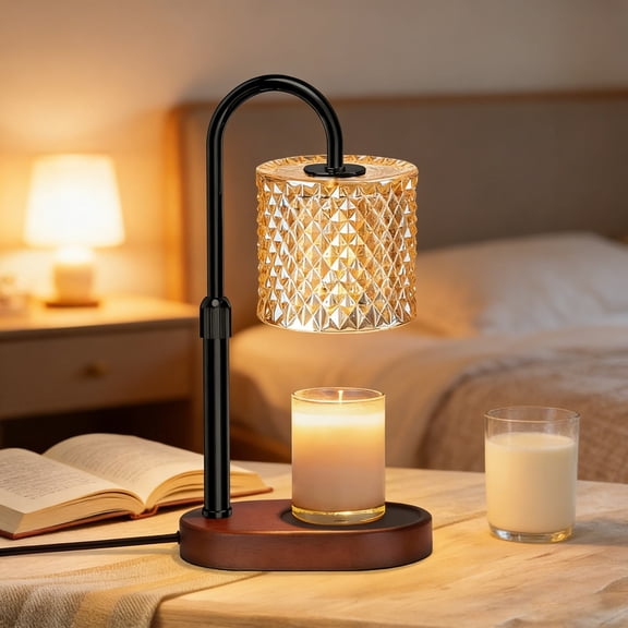 Candle Warmer Lamp with Timer&Dimmer Control, Height Adjustable for Women Birthday Gift, Mothers Day Gift, House Warming Gifts New Home Decor, Electric Candle Warmer Gifts for Women (Gold Light)