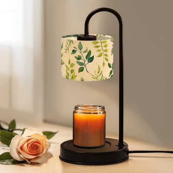 Candle Warmer Lamp with Timer Dimmer Seamless Eucalyptus palm fern different tree foliage natural branches Candle Lamp Warmer for Jar Candle with 4 Bulbs Gifts for Women House Warming Gifts