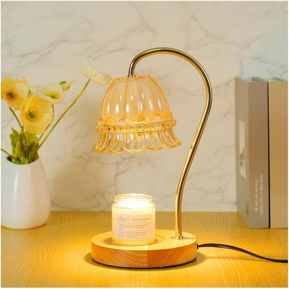 Candle Warmer Lamp with Timer Dimmer, Wax Warmer Lamp for Jar Candles with 2 Bulbs, for Women Mom, Best Valentine's Day and House Warming Gift New Home Decor