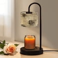 thumbnail image 1 of Candle Warmer Lamp with Timer Dimmer White Birch Tree Bark Texture Natural Knots Horizontal Lines Candle Lamp Warmer for Jar Candle with 4 Bulbs Gifts for Women House Warming Gifts, 1 of 8