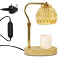 thumbnail image 1 of Candle Warmer Lamp with Timer - Electric Melter Candle Lamp Dimmable Candle Heater for Wax Jar Candles Flameless Burner Glass Lampshade Height Adjustable for Home Decor Gifts, 1 of 11