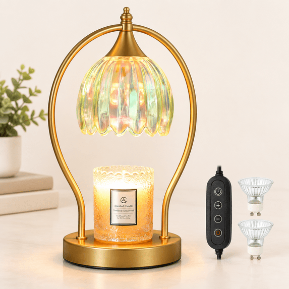 Candle Warmer Lamp With Timer: Dimmable Scented Aromafor Home Decor ...