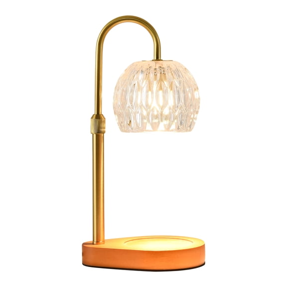Candle Warmer Lamp with Dimmable wooden bottom seat For House Warming Gifts