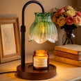 thumbnail image 1 of Candle Warmer Lamp with Timer & Dimmer, Adjustable Height Electric Candle Warming Lamps, Gifts for Women, Green, 1 of 12