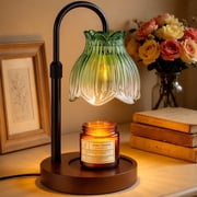 Candle Warmer Lamp with Timer & Dimmer, Adjustable Height Electric Candle Warming Lamps, Gifts for Women, Green