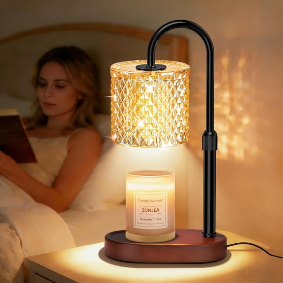 Candle Warmer Lamp with Timer, Wax Melt Timer and Dimmer, Adjustable Height for Jar Candles, House Warming Gift Women & Mom, Ideal Christmas