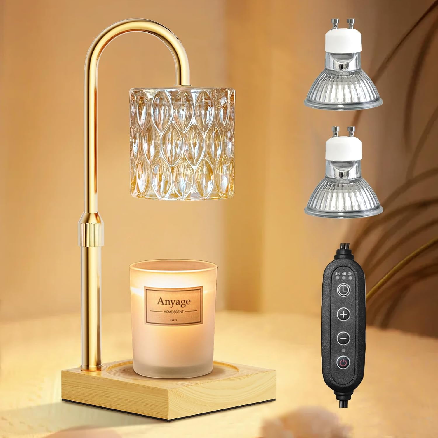 This Candle Warmer Lamp Is Dimmable, Has A Timer, And My Candles Are Lasting So Mu