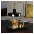 thumbnail image 1 of Candle Warmer Table Lamp, Marble Base Scented Candle Lamp Warmer, No Flame Electric Wax Warmer lamp with Temperature Control and 2 Bulbs, Adjustable Heat,Black ,Elegant Design, 1 of 3
