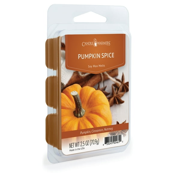Candle Warmers Etc. 2.5 oz Classic Fragrance Wax Melt, Pumpkin Spice