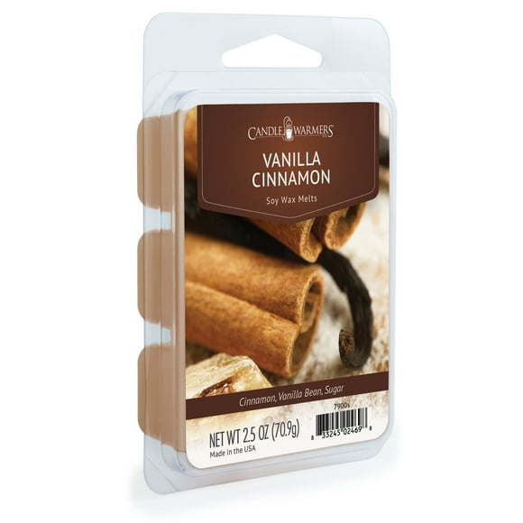 Candle Warmers Etc. 2.5 oz Classic Fragrance Wax Melt, Vanilla Cinnamon