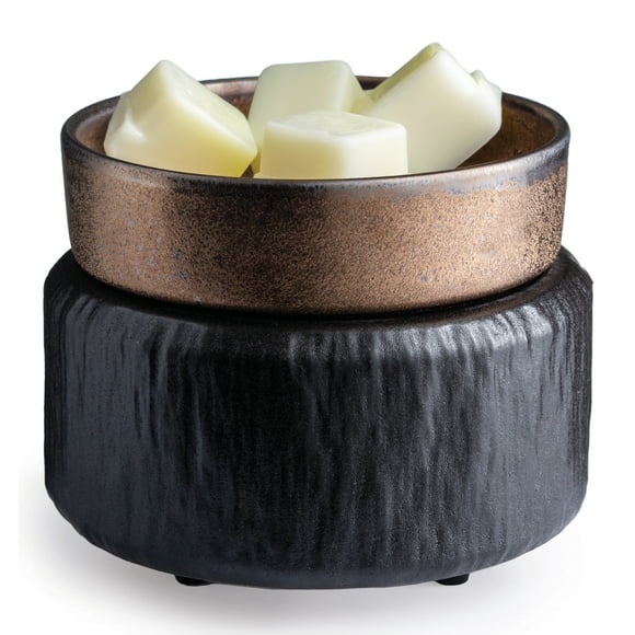 Candle Warmers Etc. 2-in-1 Fragrance Warmers, Primitive Black
