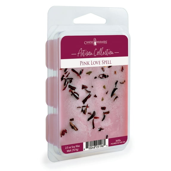 Candle Warmers Etc. Artisan Wax Fragrance Melt 2.5 Oz, Pink Love Spell