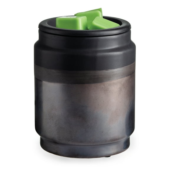 Candle Warmers Etc. Flip Dish Wax Warmers with Silicone Dish, Black Dipped