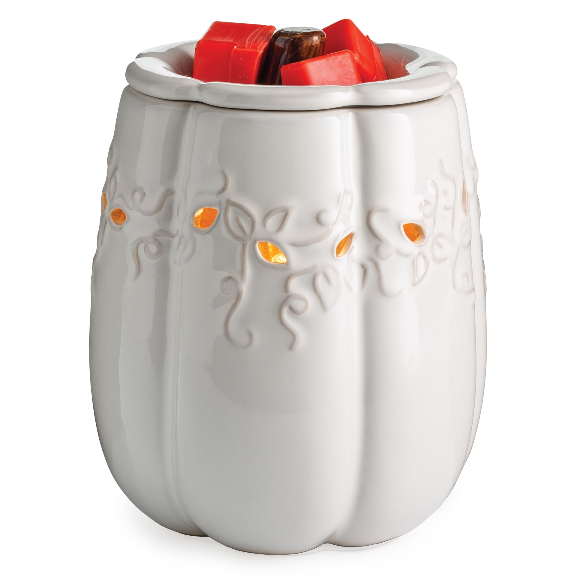 ScentSationals Candle Wax Warmer White Snowflake With 3 Wax Scents