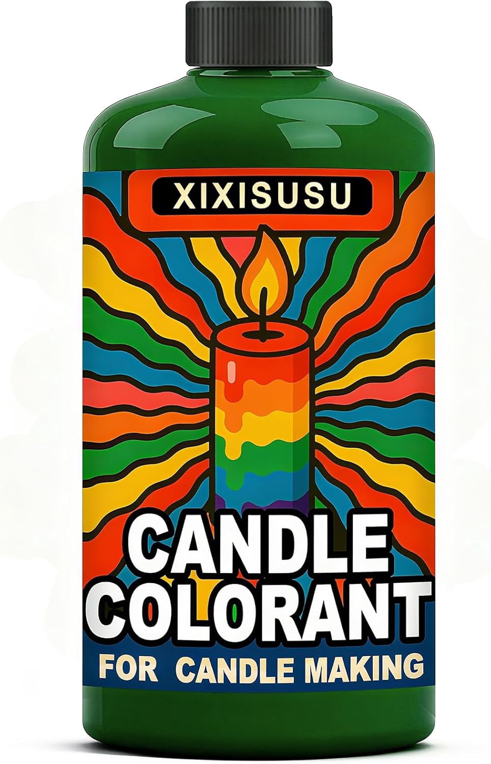 Candle Wax Dye Liquid - 10 Fl.Oz Green Candle Dye for Soy Wax & Beeswax Candle Crafting - Bright, Lasting Color with Very Little Dye (Green, 10 Fl.Oz)