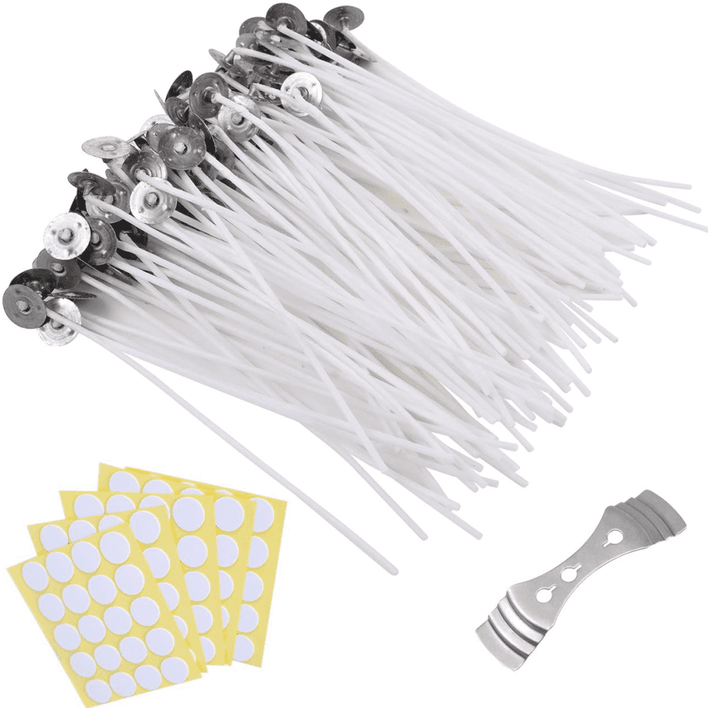 120 Pcs Candle Wicks 8 Inch Cotton Core Candles Making Supplies Pre Tabbed  DIY