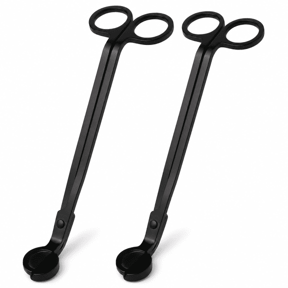 Candle Wick Trimmer Black 2 Pack 7 Inch Stainless Steel For Candles