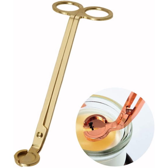 Candle Wick Trimmer Candle Wick Clipper Wick Cutter Scissor, Gold