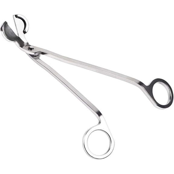 Candle Wick Trimmer, Polished Stainless Steel Wick Clipper Cutter - Reaches Deep Into Candles to Cut Spent Wicks, Allow Cleaner Burn and Prevent Soot Buildup
