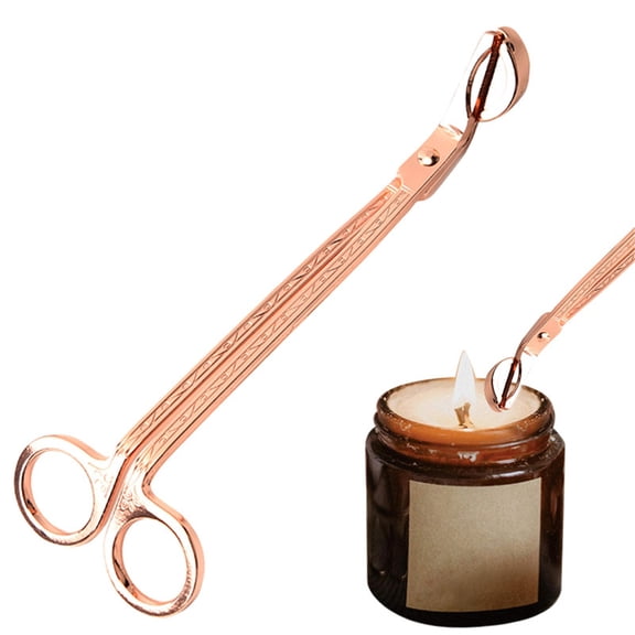 Candle Wick Trimmer, Stainless Steel Wick Cutter, Candle Scissors for Wick, Reaches Deep Into Candles to Cut Spent Cord, Allow Cleaner Burn and Prevent Soot Buildup, Candle Accessories, 7.1"