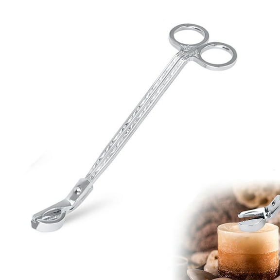 Candle Wick Trimmers, Stainless Steel Wick Clipper Cutter Wick Catcher, Candle Accessory Set Candle Care Tools for Candle Lover, Silver