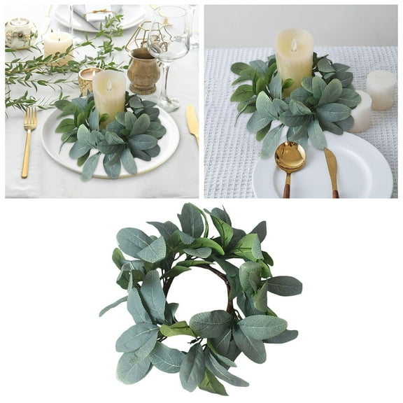 Candle Holders with Decorative Flower Garlands Ideal for Weddings Home and Table Settings for Cylindrical Candles and Enhancing