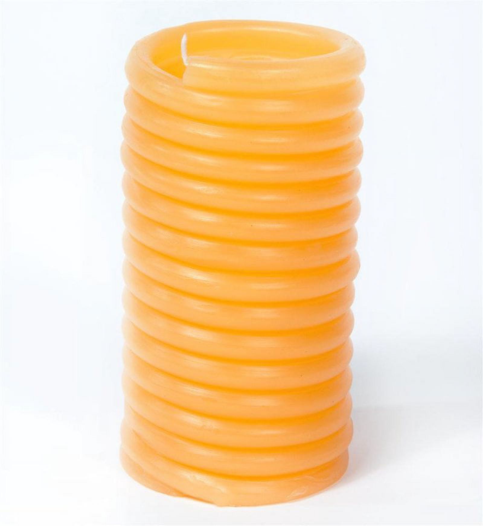 Eco-friendly Natural Beeswax Coil Candle Refill, 48-Hour Burn Time