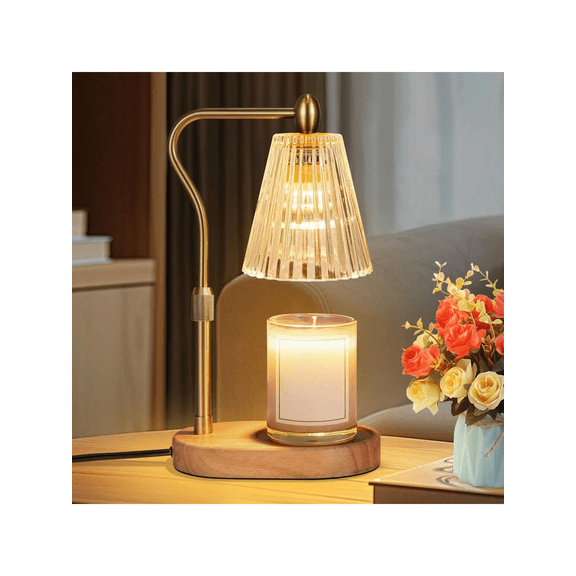 Candle heater with timer and dimming function, height-adjustable candlestick lamp, ideal for home decor, specially designed for scented jar candles, Mother's Day/Valentine's Day/Christmas gift