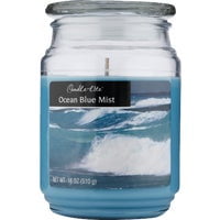 Ocean Blue Mist Scented Jar Candle with Glass Lid