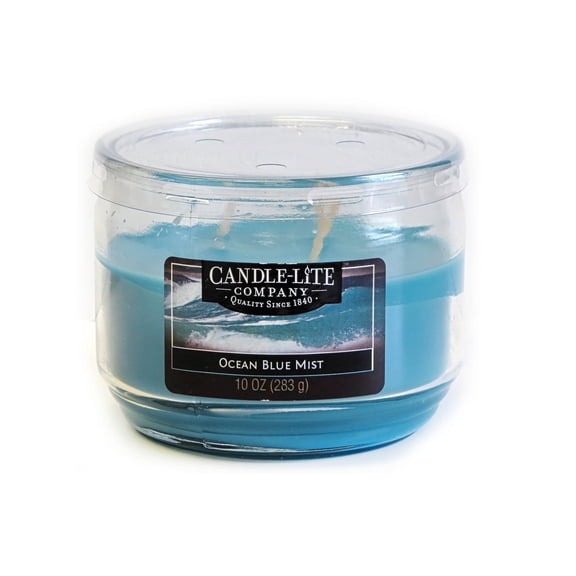 Candle-lite Ocean Blue Mist Jar Candle 283g 10oz Essential Oils Aromatherapy