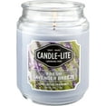 thumbnail image 1 of Candle-lite Scented Candles, Fresh Lavender Breeze Fragrance, One 18 oz. Single-Wick Aromatherapy Candle with 110 Hours of Burn Time, Light Purple Color, 1 of 9