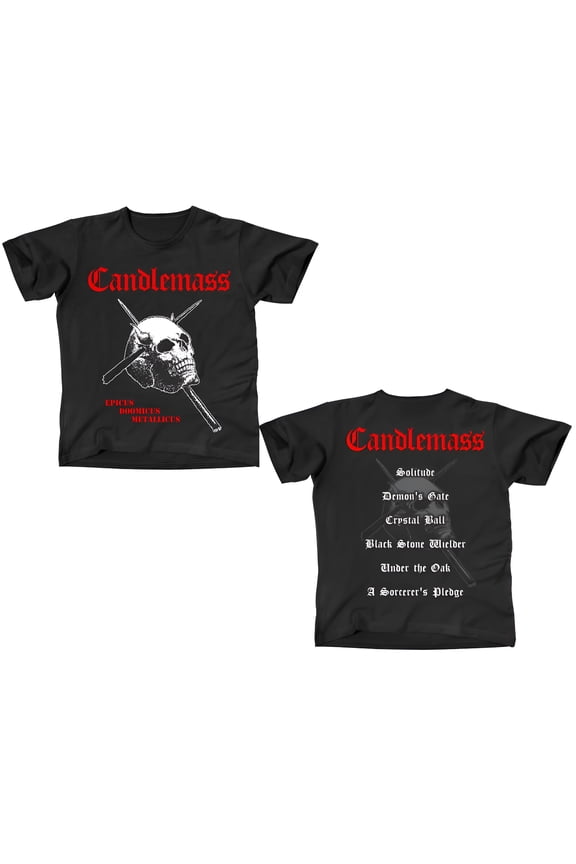 Candlemass Epicus Doomicus Metallicus T-Shirt Black Large | Officially Licensed Merchandise
