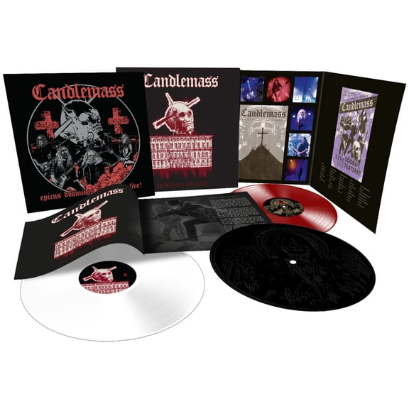 Candlemass - Tritonus Nights - 3LP Red, White & Black Etched Vinyl Boxset - Music & Performance