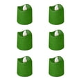 thumbnail image 1 of Candles 6Pcs Party Decoration Flameless LED Tea Light Battery Operated Candle for Christmas Valentine Wedding Table Centerpiece (Green), 1 of 6