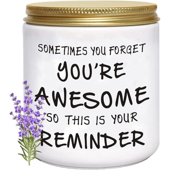 Candles Gifts for Women Unique Inspirational Mothers Day Christmas Birthday Self Care Relaxation Spa Gifts for Sister Friend Her Wife Girlfriend Lavender Scented Candle