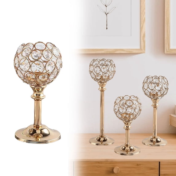 Candles & Holders 1 Metal Tealight Candelabra Tall Votive Candlestick for Dining Table Centerpiece Wedding Decor