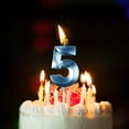 thumbnail image 1 of Candles & Holders,Birthday Candles Extended Big Number Candle Multicolor 3D Design Cake Topper Decoration For Any Celebration, 1 of 9