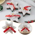 thumbnail image 1 of Candles and Holders for Holiday Season Christmas Scented Pillar Candles with Snowflake Motif for Cozy Atmosphere and Warm Fragrance in Homes and, 1 of 7