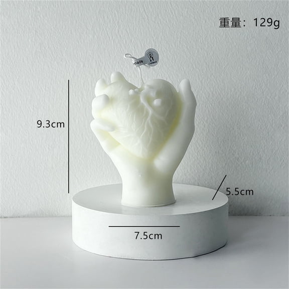 Candles for Home, Scented Candles Candle, Hold A Heart-scented Candle In Your Hand, Home Decor Candles, Fragrant Candles Table Centerpieces, Home Valentine Decoration