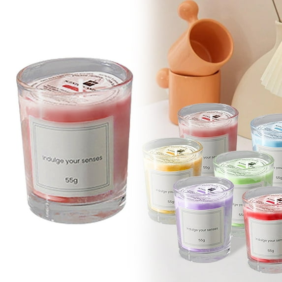 Candles for Home Scented, Scented Candles, Decorative Candle, Scene Layout Candle, Soy Wax Glass Jar Candle, Fragrance Candle, Tabletop Candle (55g, Coco Flavor)
